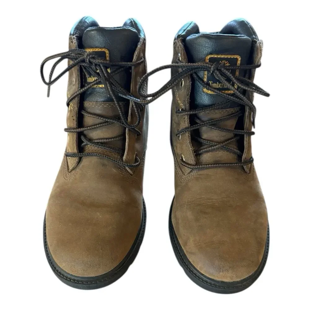 Timberland Junior Leavitt Lace Boot Brown Medium Brown, Youth size 2